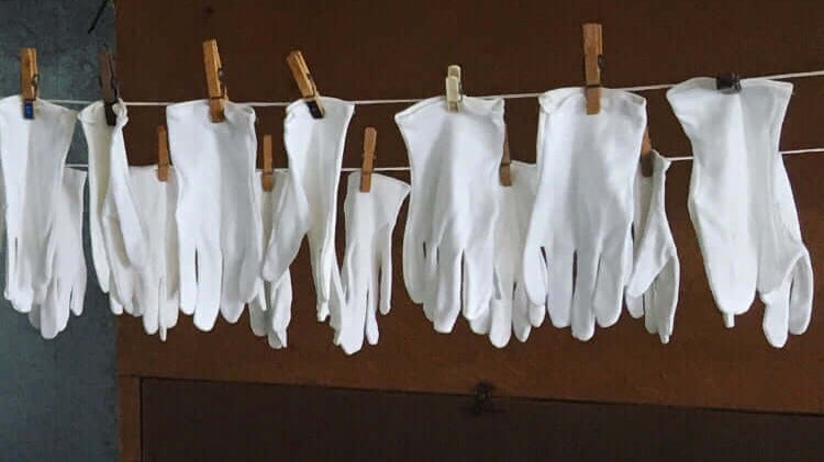 Anti-bacterial gloves for Save the Children