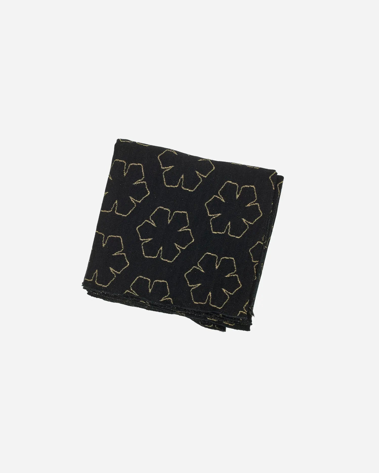 The Agape Scarf is available in three colours: Black / Gold, Deep Blue, and Black / Black.