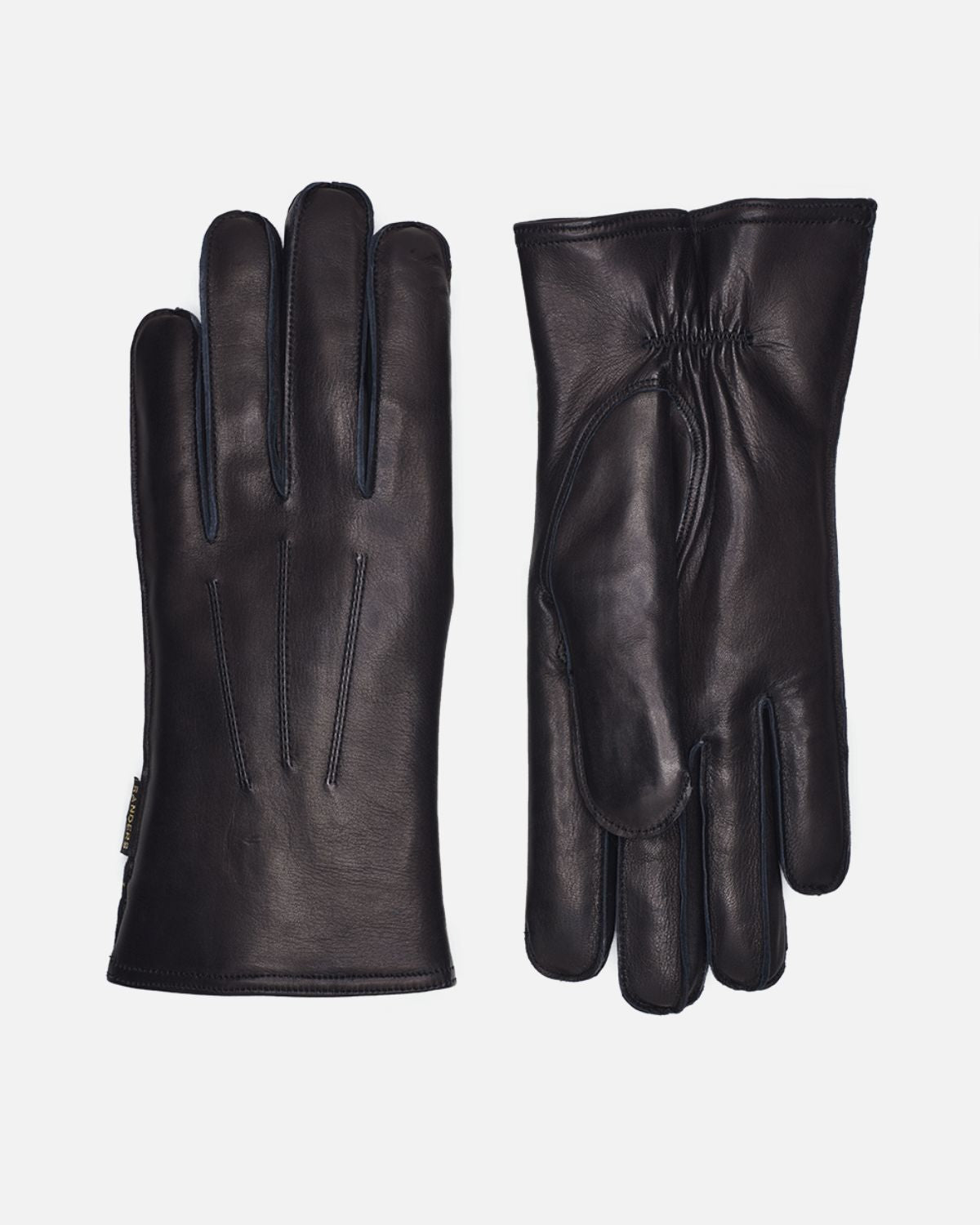 Herrehandske i lammeskind med varmt uldfor fra Randers Handsker.