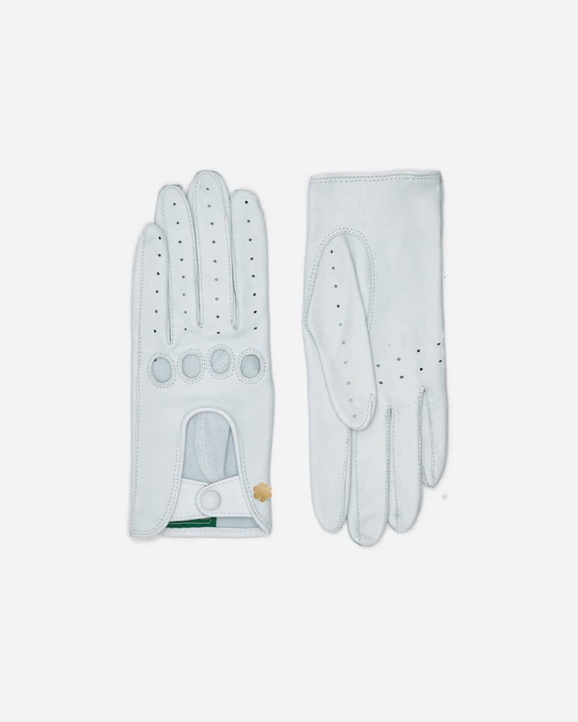 Women's driving gloves "Diana" in white from the exclusive high end brand RHANDERS.