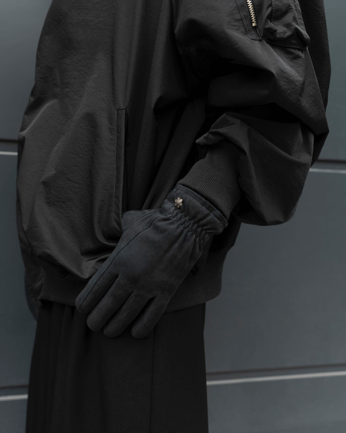 Maskuline herrehandsker "Harry Nubuck" i nubuck gedeskind med varmt fleecefor fra RHANDERS, Randers Handsker.