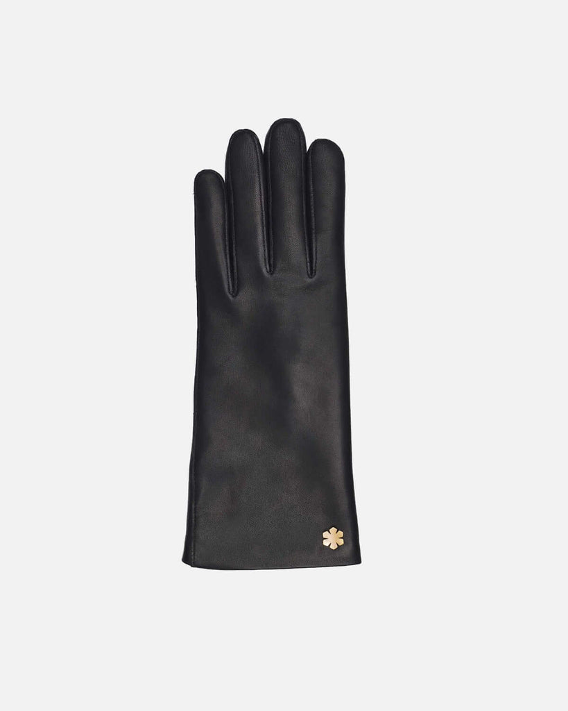 Classic RHANDERS leather glove in black, single glove.