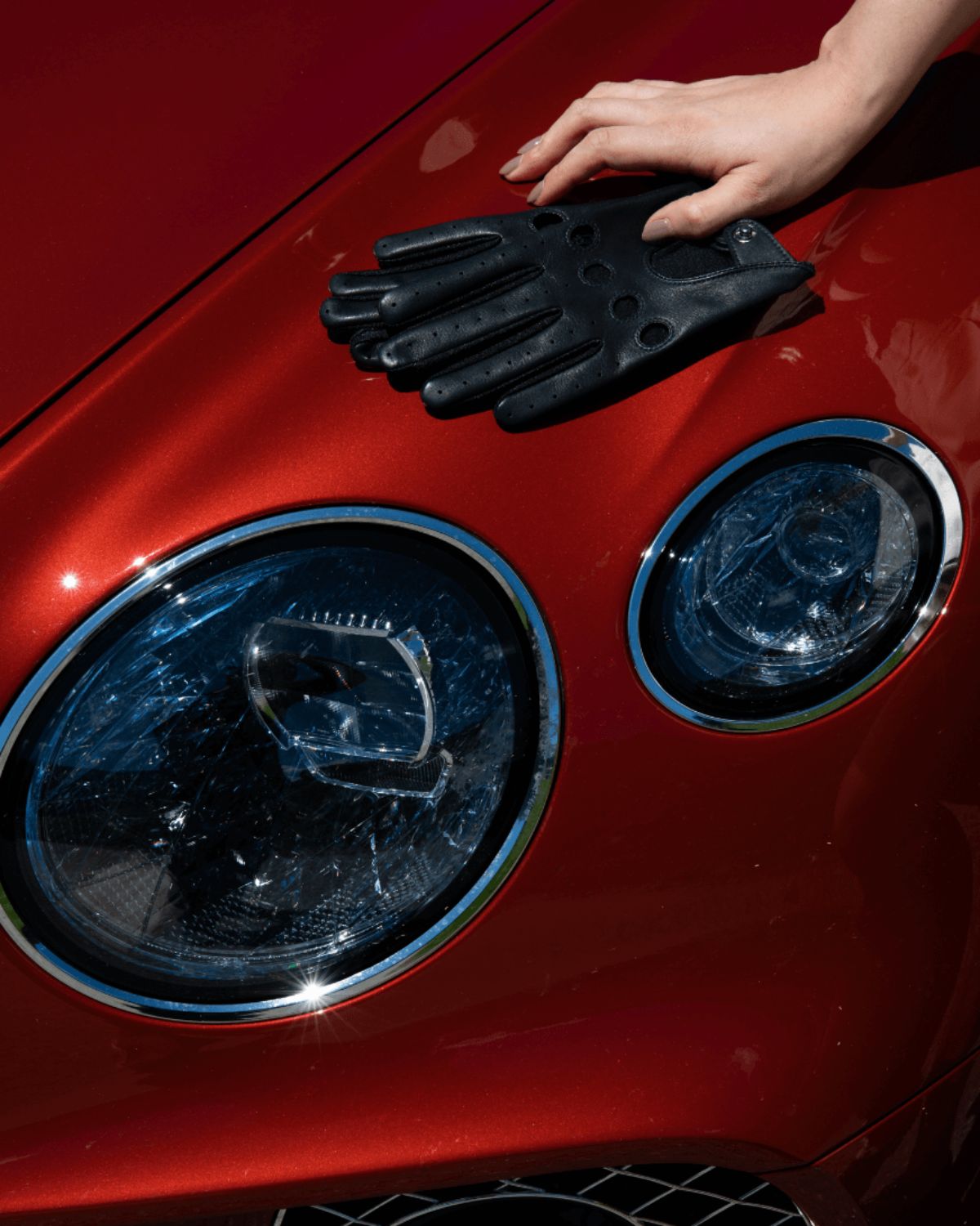 Sorte one-size kørehandsker til kvinder med touch-teknologi fra RHANDERS.