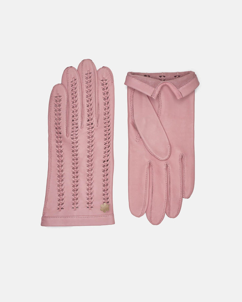 Classic unlined women's gloves "Emma" in rose from RHANDERS.