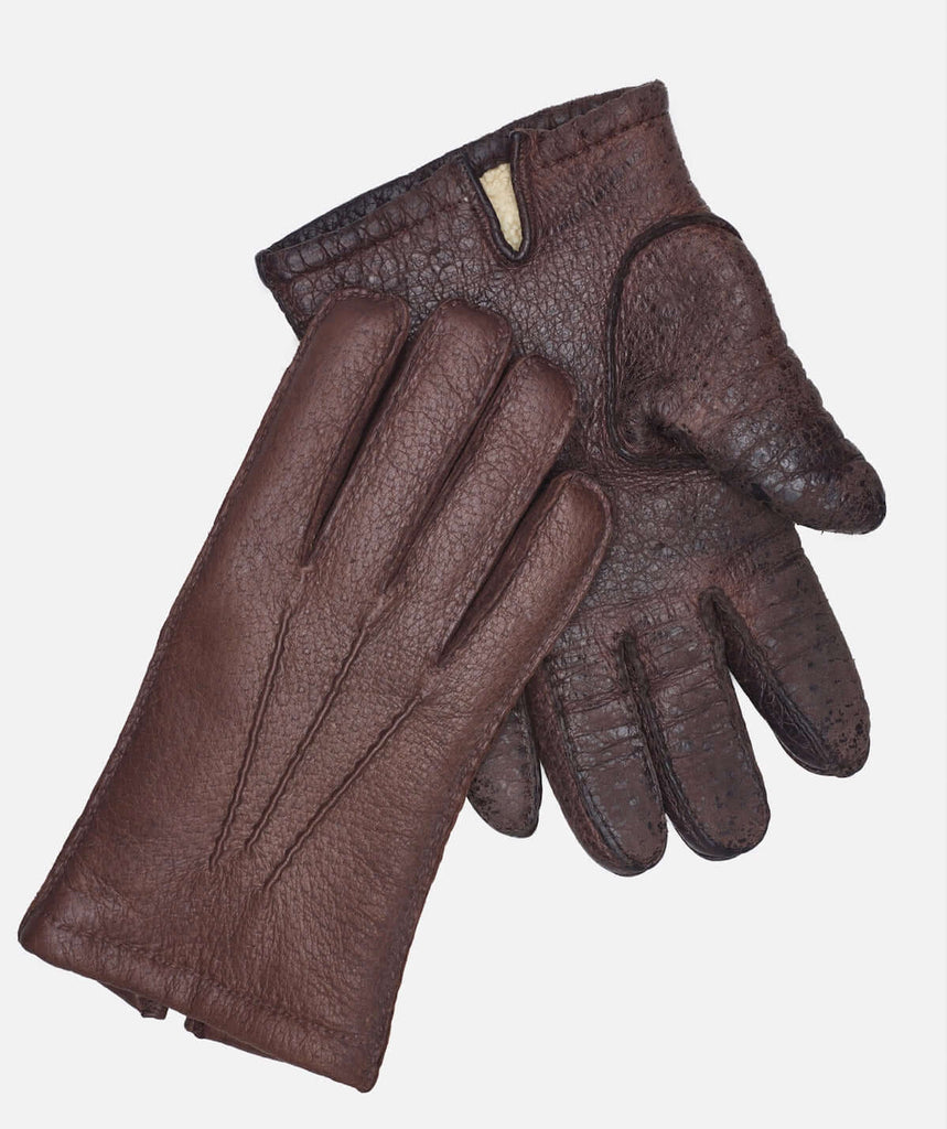 Peccary gloves from RHANDERS. Handsker i Vildsvineskind fra RHANDERS.