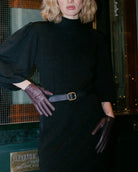 Kensington Gold Belt from RHANDERS is crafted from Italian leather with a 14 karat gold-plated brass buckle, from RHANDERS. 