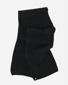 Koksgråt Alex Tørklæde til kvinder prydet med en 14 karat forgyldt Kalmus blomst i det ene hjørne.