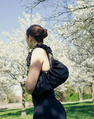 The Estelle Bag from RHANDERS is made from the finest glove leather, adorned with RHANDERS' signature detail, the Kalmus flower. The Estelle Bag is characterised by the elastic handle.