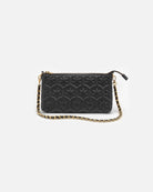 Kalmus quilted clutch from RHANDERS made from the finest lamb leather, cotton lining and a stunning gold/leather chain.