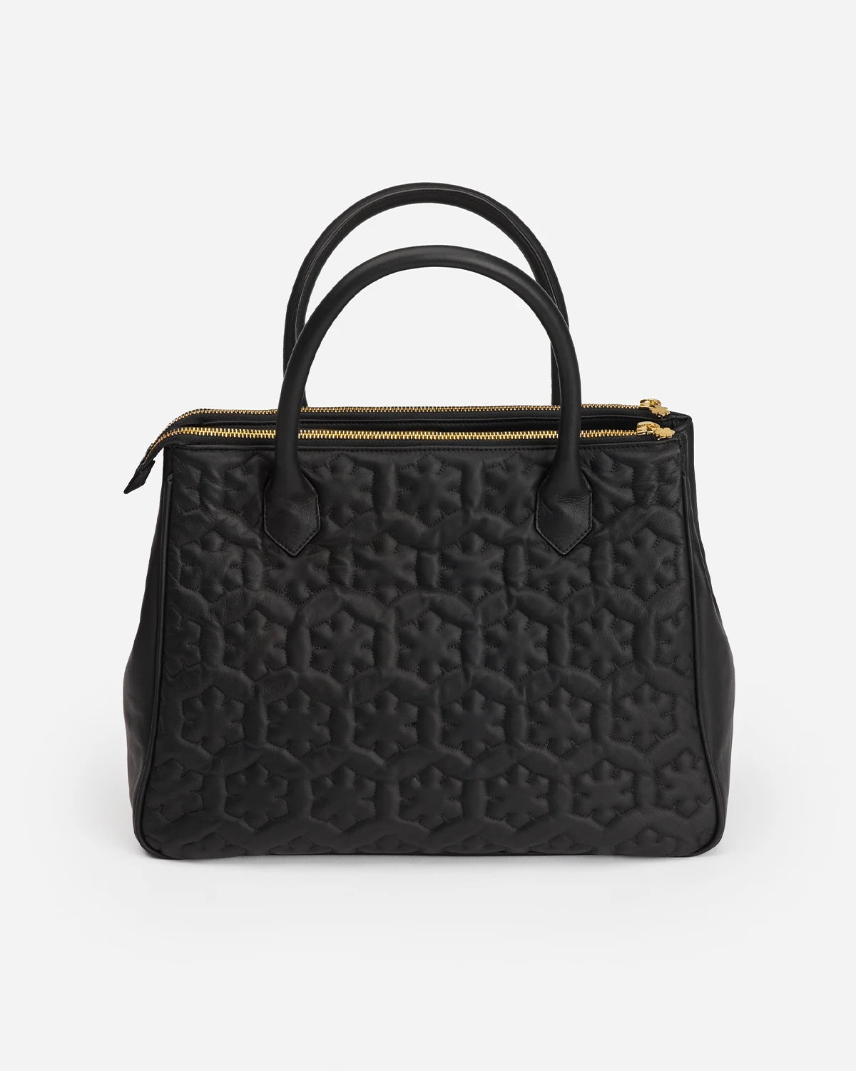 Beautiful and elegant black bag from RHANDERS, with a 14k gold-plated KALMUS chain.