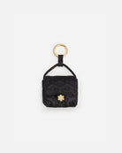 Tiny quilted black bag from RHANDERS, with a goldplated kalmus.