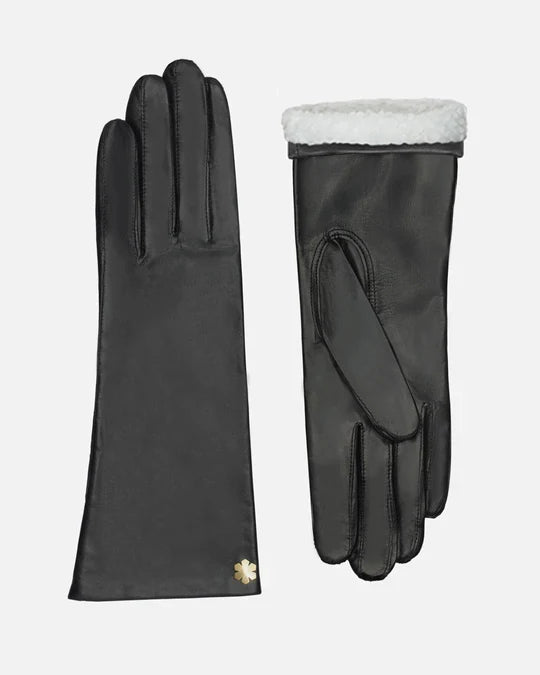 RHANDERS 4" varme og elegante handsker foret med blødt Islandsk lam, lavet i Danmark. 