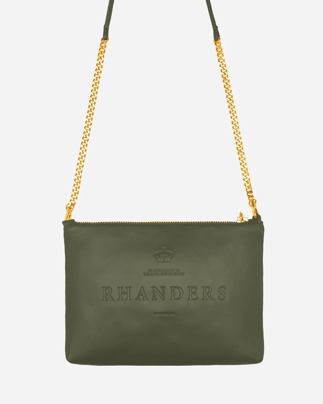 Discover RHANDERS' timeless 'Anna Pocket Pouch' for women in the color 'Army'.