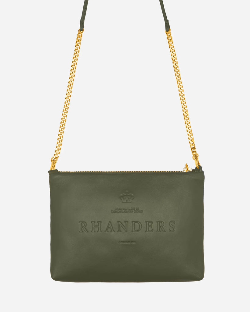 Discover RHANDERS' timeless 'Anna Pocket Pouch' for women in the color 'Army'.