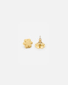 Chunky gold stud earrings with kalmus flower from RHANDERS - simple yet powerful