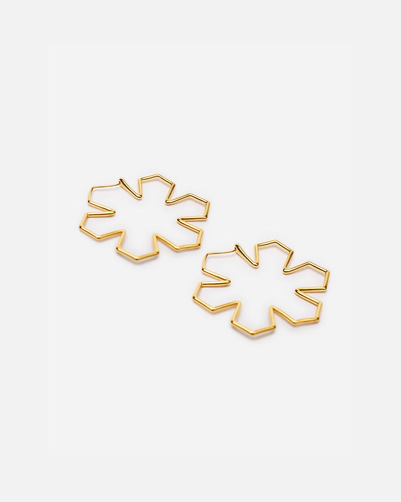 RHANDERS earrings in kalmus outline in a delicate and minimalistic style