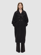 The Tulip Coat - Wool from RHANDERS is tailored in Denmark and made from soft, thick wool with gold.plated Kalmus-buttons.