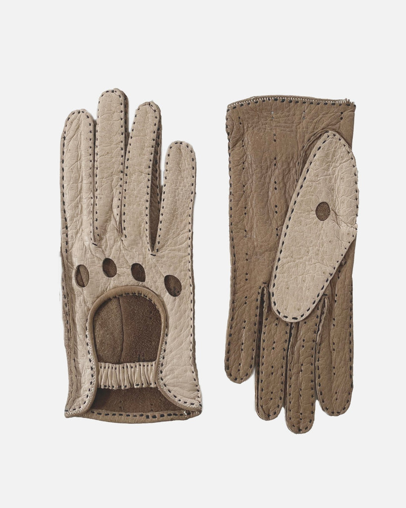 Classic women's driving gloves in peccary leather from RHANDERS.