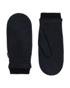 Nubuck men's mittens in black with fleece lining from RHANDERS.