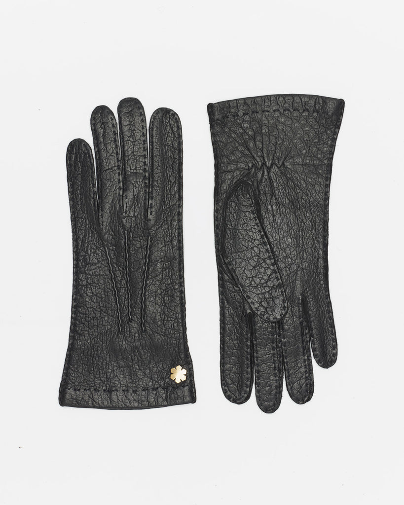 Oplev vores eksklusive handske "Anastasia X", uforet og i peccary-skind fra RHANDERS.