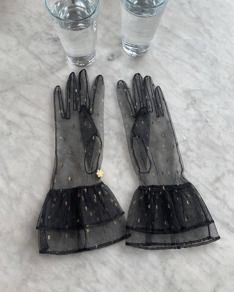 RHANDERS "Greta" lace gloves for women.