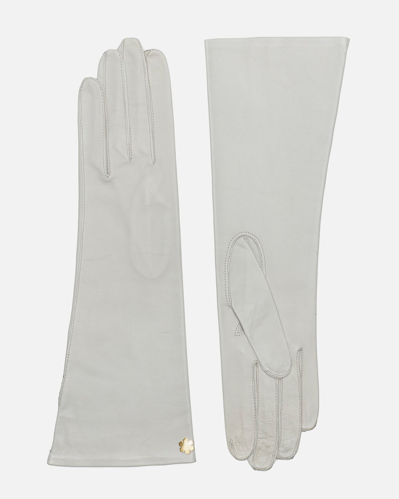 Classic unlined long female leather gloves from RHANDERS.