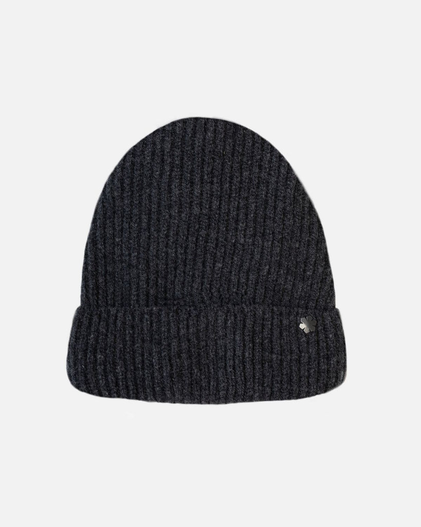 Classic beanie for women in the colour charcoal. Knitted in 100% wool.