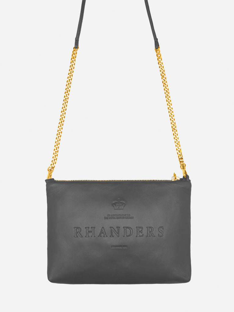 Classic leather pouch for women, designed and handmade in Denmark by RHANDERS.