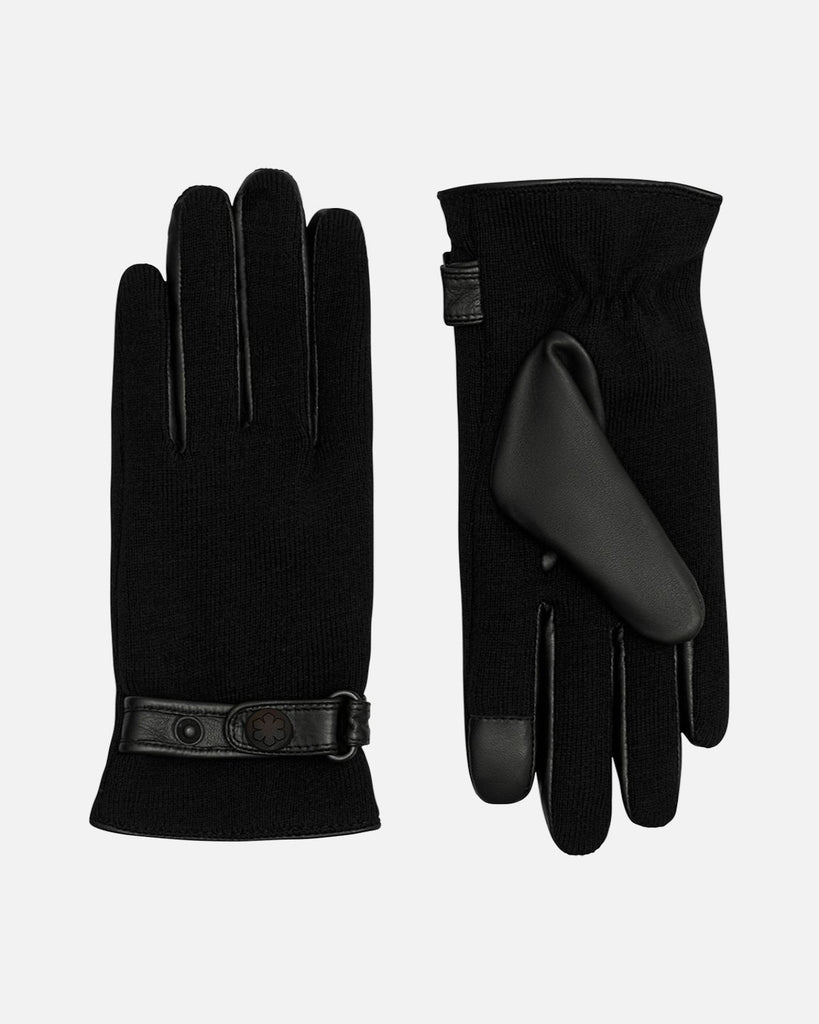 Practical women's gloves in 100% ribbed cotton and fleece lining from RHANDERS.