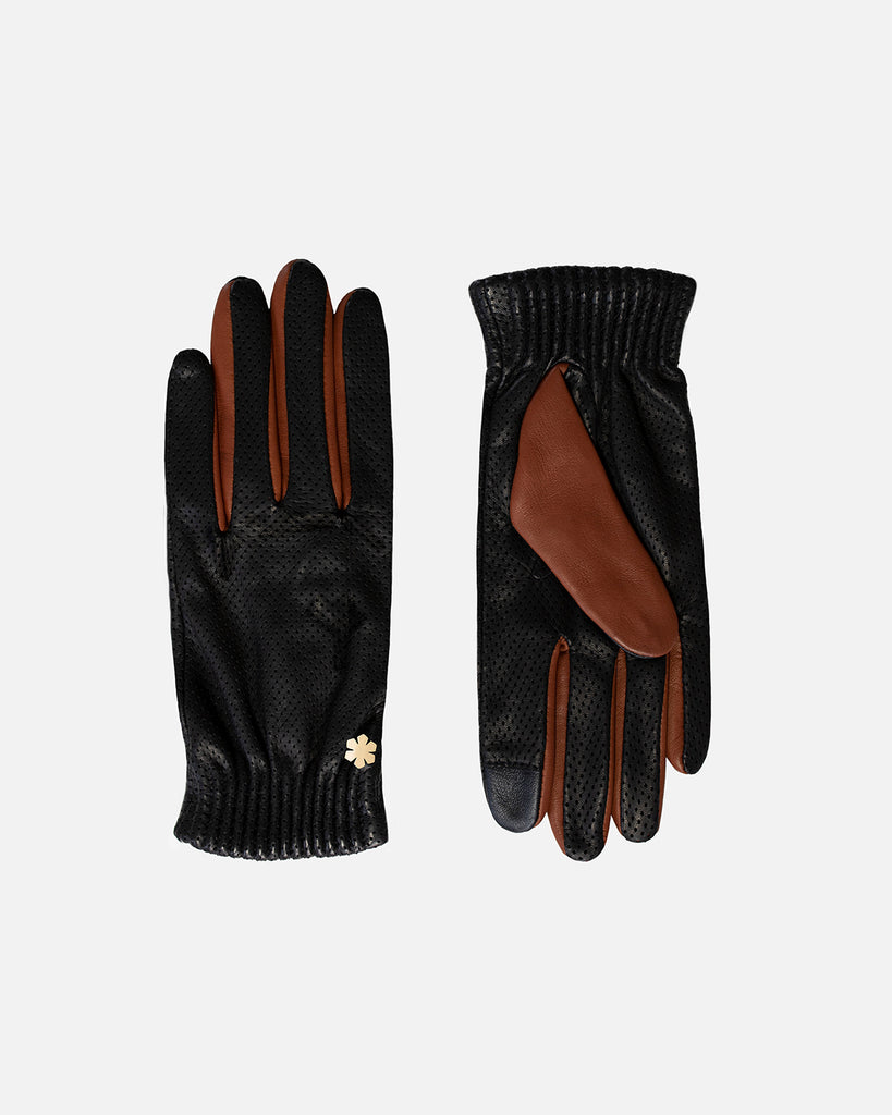 Elegant leather women's gloves from RHANDERS.