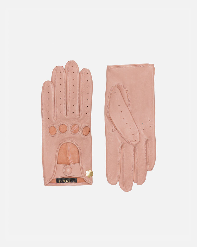 Diana driving glove in rose from RHANDERS.
