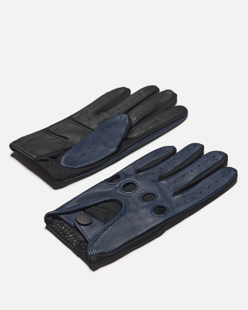Klassisk "FREDERIK" one-size handske til mænd i farven mørkeblå.
