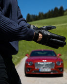 Classic and timeless men's driving gloves in peccary leather from RHANDERS.