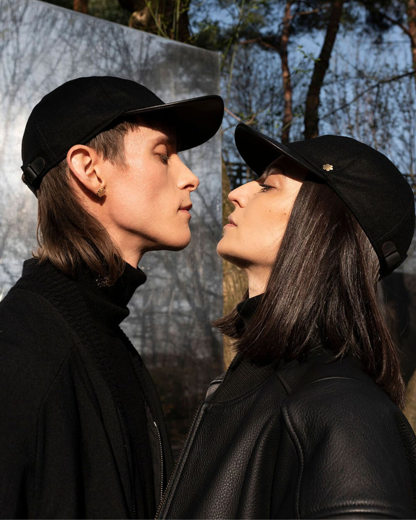 Exclusive Kalmus Baseball Cap in leather and wool, designed and developed in Denmark, RHANDERS.