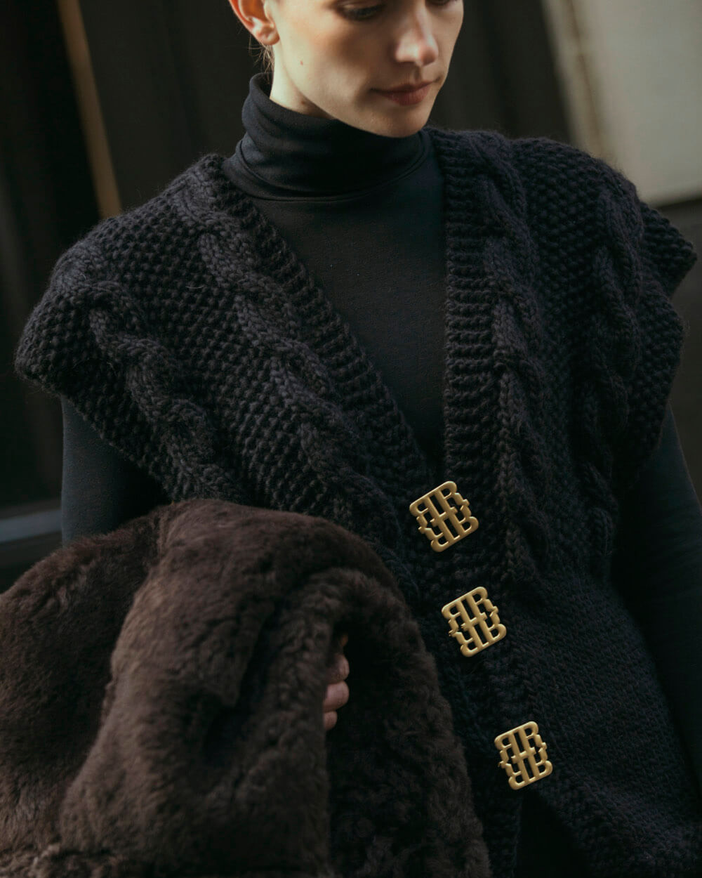 Wool cardigan from RHANDERS, made by hand in Randers, Denmark.