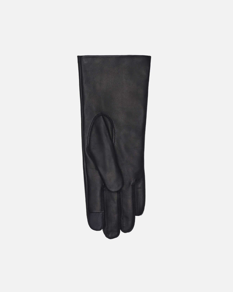 Replacement glove from RHANDERS, made from black leather with lining and touch.