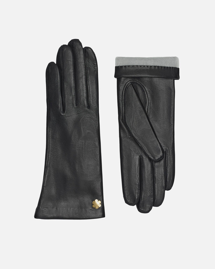 Classic women's gloves in leather from RHANDERS.