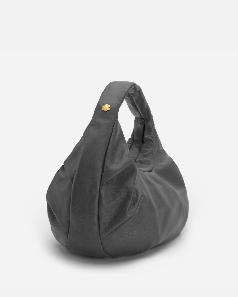 Elegant women's handbag made from upcycled leather. 