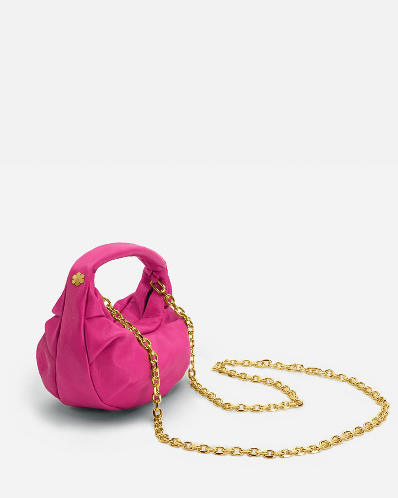 Smuk håndsyet designer taske i farven 'Bubble Pink'. Syet i Danmark for RHANDERS.